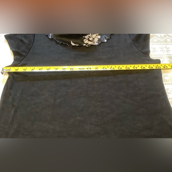 Marallis Collection Top Skirt Scarf Women’s Large Slinky Floral Black/White - Picture 8 of 12